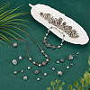 100Pcs 10 Styles Tibetan Silver Beads FIND-FG0003-84-5