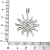 Brass Clear Cubic Zirconia Pendants KK-E796-07P-3