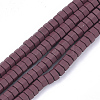 Spray Painted Non-magnetic Synthetic Hematite Beads Strands G-T116-27-21-1