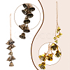 4Pcs 2 Style Iron Bell Pendant Decorations HJEW-OC0001-16-4