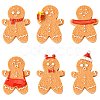 18Pcs 6 Styles Christmas Opaque Resin Cabochons RESI-CJ0004-73-1
