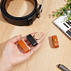 4Pcs Cowhide Leather Loop Keepers FIND-PH0061-44-3