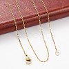 304 Stainless Steel Cable Chain Necklaces X-NJEW-M151-24G-3