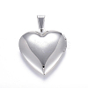 Non-Tarnish 316 Stainless Steel Locket Pendants X-STAS-N0016-03P-2