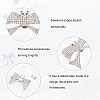 Alloy Rhinestone Shoe Decorations DIY-FG0003-79P-4