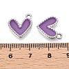 Rack Plating Alloy Enamel Charms ENAM-N056-343P-B-3