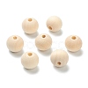 Natural Unfinished Wood Beads WOOD-XCP0001-19F-1