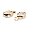 Eco-Friendly Brass with Glass Pendants X-KK-K268-01F-3