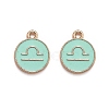 Alloy Enamel Pendants ENAM-S124-01A-15K-1