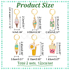 12Pcs 6 Style Alloy Enamel Icecream and Drink Charms Locking Stitch Markers HJEW-PH01625-2