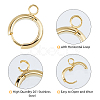 201 Stainless Steel Huggie Hoop Earring Findings FIND-DC0006-43B-5
