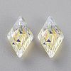 Embossed Glass Rhinestone Pendants GLAA-J101-04A-001AB-2