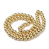 Electroplate Non-magnetic Synthetic Hematite Beads Strands G-Q466-6mm-01-2