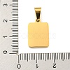 PVD Vacuum Plating 304 Stainless Steel Pave Natural White Shell Pendants STAS-S130-03G-Y-3