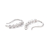 Rack Plating Brass Micro Pave Cubic Zirconia Earring Hooks ZIRC-F126-07P-2