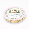 Eco-Friendly Round Copper Jewelry Wire X-CWIR-P001-01-0.8mm-1