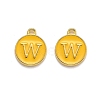 Golden Plated Alloy Enamel Charms ENAM-Q437-13W-1