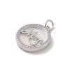 Mother's Day Brass Micro Pave Cubic Zirconia Pendants KK-A207-06P-2
