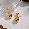 304 Stainless Steel Teardrop Stud Dangle Earrings for Women OR7893-3