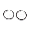 304 Stainless Steel Huggie Hoop Earrings EJEW-F111A-25mm-B-1