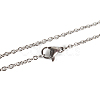 Non-Tarnish 304 Stainless Steel Unisex Cable Chain for Necklace X-STAS-P045-01P-B-1