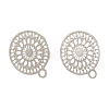 Brass Stud Earring Findings KK-S345-260-1