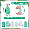 90Pcs 6 Colors Transparent Czech Glass Beads GLAA-GA0001-81-2