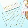 10Pcs Long-Lasting Plated Brass Chain Extender KK-YW0003-82G-5
