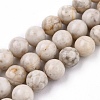 Natural Maifanite/Maifan Stone Beads Strands X-G-I187-6mm-01-5
