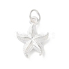 925 Sterling Silver Starfish Pendants STER-E071-02S-01-1