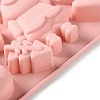 Christmas Cake DIY Food Grade Silicone Statue Mold DIY-K075-12-3