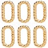 6Pcs Brass Spring Gate Rings KK-SC0005-71-1