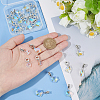 30Pcs 10 Styles Electroplated Glass European Dangle Charms PALLOY-AR00049-3