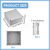 Outdoor Waterproof ABS Plastic Cable Boxes CON-WH0089-232A-2