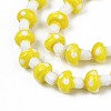 Mushroom Handmade Lampwork Beads Strands LAMP-R116-27-3