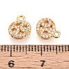 Brass Micro Pave Cubic Zirconia Charms KK-N263-148F-G-3