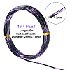 Textured Round Aluminum Craft Wire AW-BC0003-21C-2