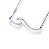 304 Stainless Steel Pendant Necklaces NJEW-H491-17-3