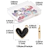 24Pcs 12 Colors Rack Plating Alloy Enamel Charms ENAM-FS0002-75-4