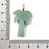 Natural Green Aventurine Carved Pendants X-G-C282-04E-3