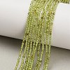 Natural Peridot Beads Strands G-A322-A07-2mm-1