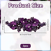 Polyester & Rhinestone Costume Accessories PATC-WH0003-57A-2