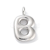 Rack Plating Brass Balloon Letter Pendants X-KK-C050-01P-B-1