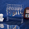 Transparent Acrylic Earring Hanging Display Stands EDIS-FH0001-05-5