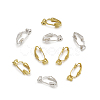 Brass Clip-on Earring Converters Findings KK-TA0007-21-3