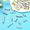 100Pcs 5 Styles Iron Slide On End Clasp Tubes IFIN-YW0003-11-5