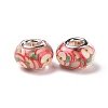 Transparent Resin European Rondelle Beads RPDL-P005-01P-10-2