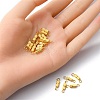 20 Sets Brass Screw Clasps IFIN-YW0001-57G-3