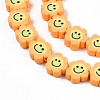 Handmade Polymer Clay Bead Strands CLAY-N006-73G-2