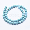 Natural Howlite Beads Strands X-G-K244-02-8mm-01-2
